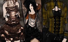 Examples of fashion design by Ameshin.