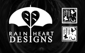 Rainheart Designs & Ameshin's logo.